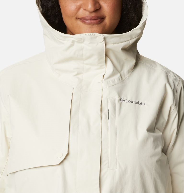 Women's Columbia Hadley Trail Jackets Cream | Plus Size CA-PL1C8